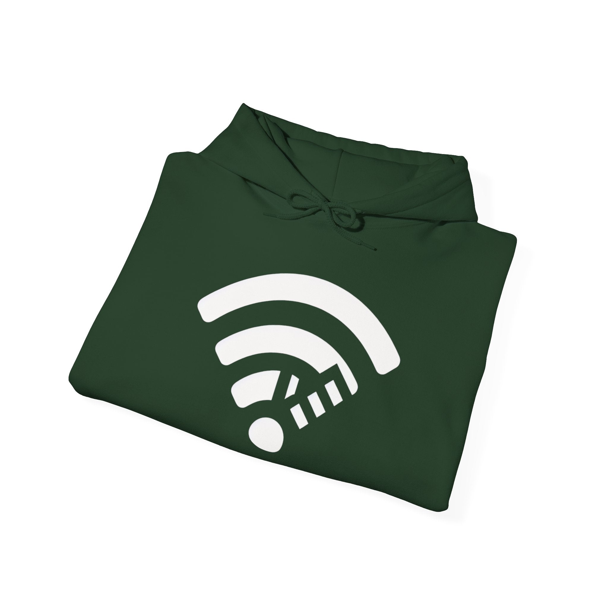 WiFi Frequency Hoodie - Unisex Heavy Blend Hooded Sweatshirt for Tech Lovers, Perfect Gift for Gamers, Cozy Lounge Wear, Casual Style