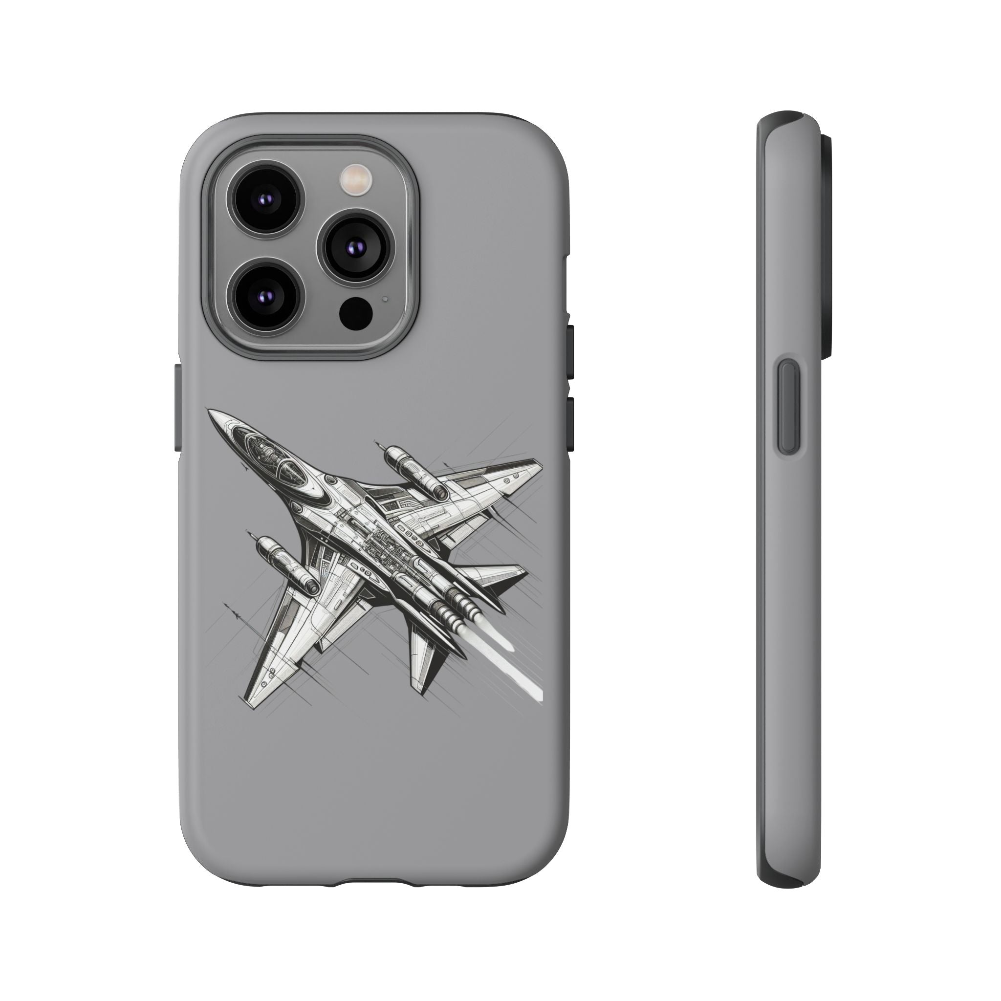 Tough Cases - Airplane Phone Case, Fighter Jet Design, Gift for Aviation Lovers, Durable Protection, Cool Tech Accessories