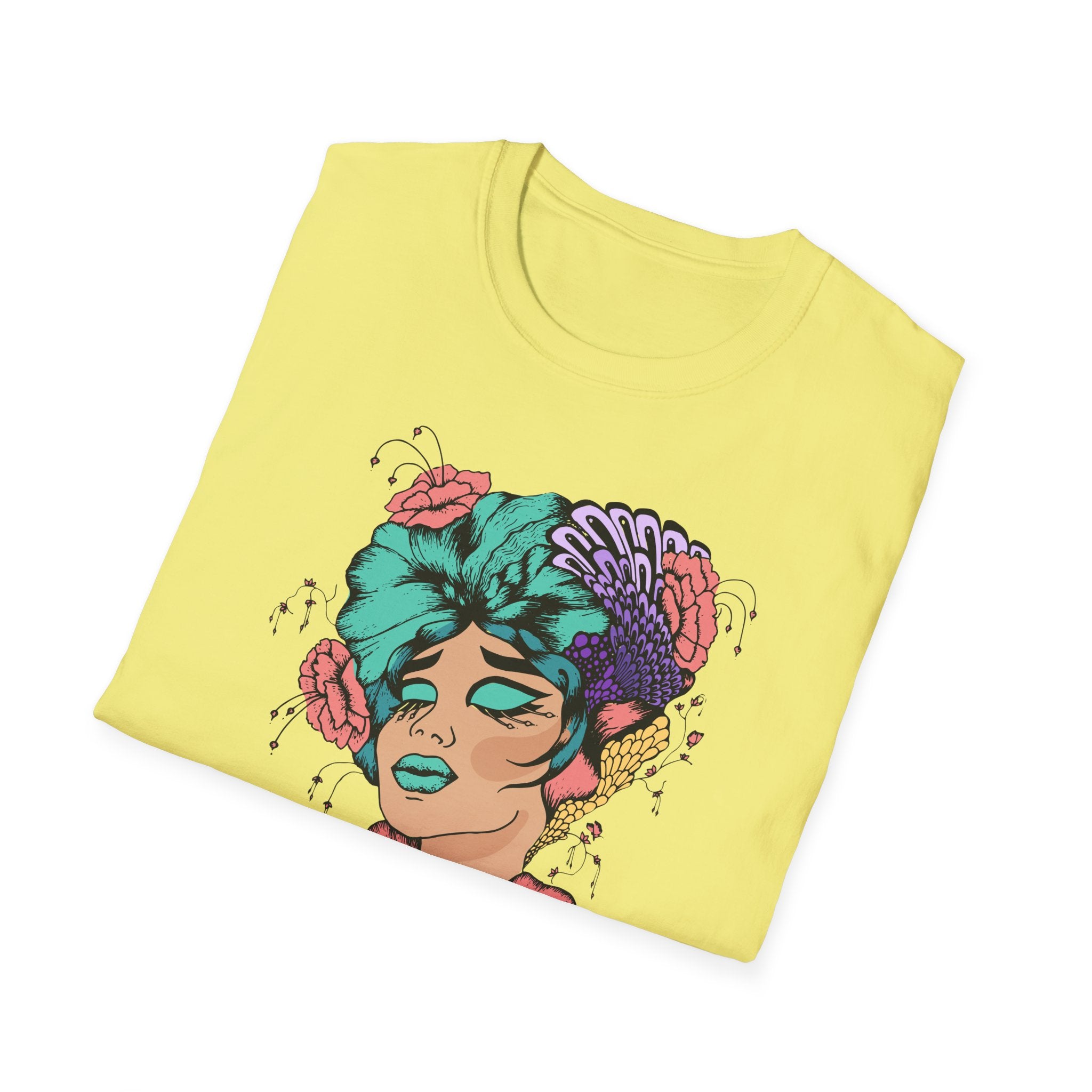 Stylish Floral T-Shirt with Vibrant Graphic, Unisex Tee, Casual Wear, Gifts for Her, Spring Fashion, Festival Outfits