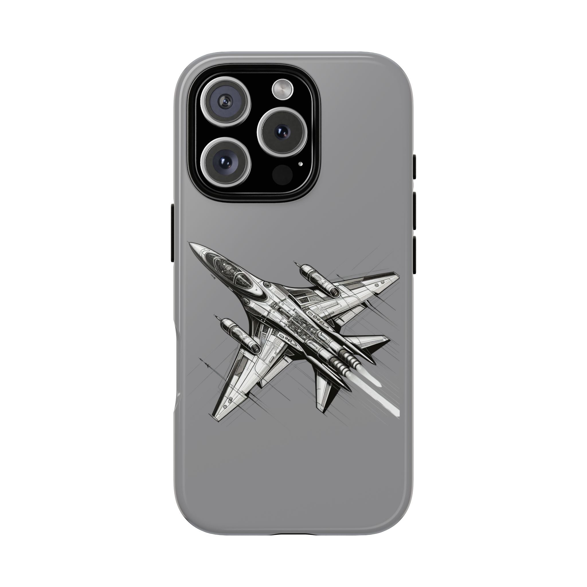 Tough Cases - Airplane Phone Case, Fighter Jet Design, Gift for Aviation Lovers, Durable Protection, Cool Tech Accessories