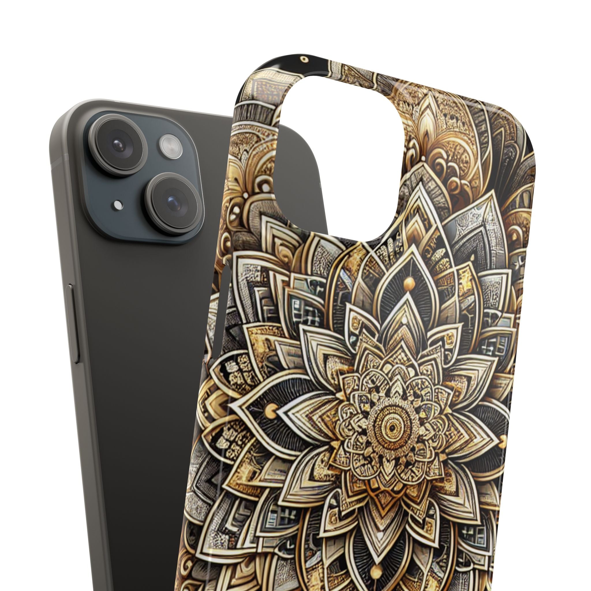 Ornate Mandala Phone Case | Boho Slim Cases for iPhone | Unique Art Gifts | Trendy Phone Accessories | Ideal for Her | Birthday & Holidays