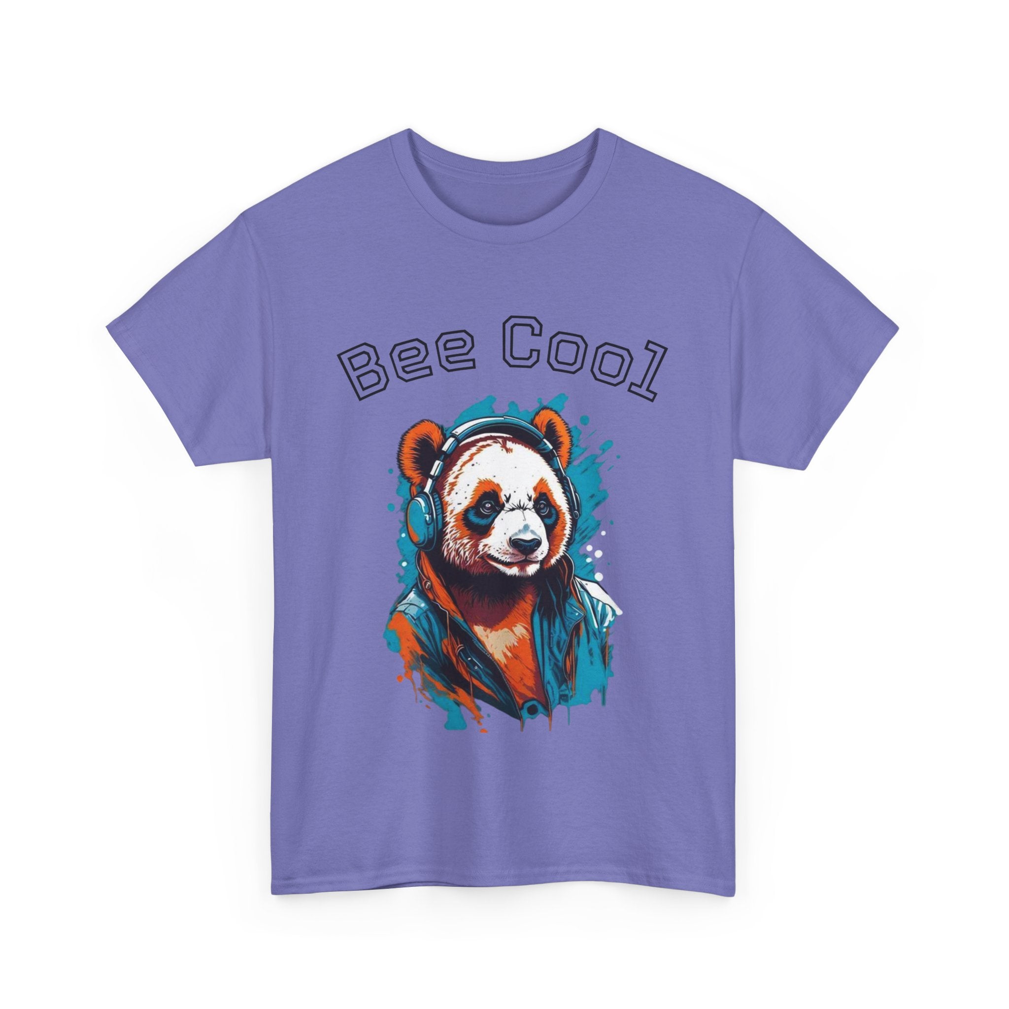 Bee Cool Panda Tee for Animal Lovers, Unisex Graphic T-Shirt, Casual Wear, Birthday Gift, Eco-Friendly Apparel