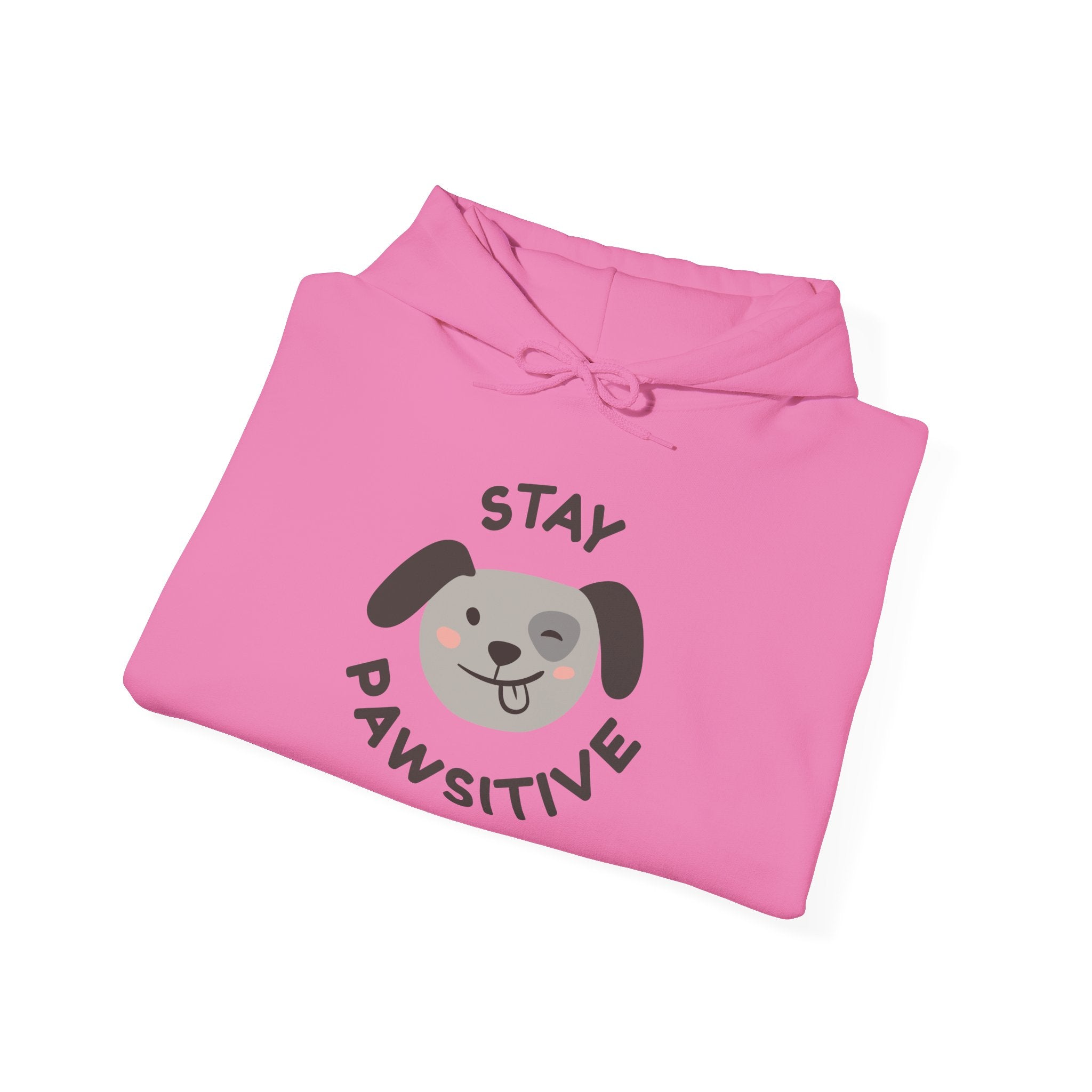 Stay Pawsitive Dog Lover Hoodie, Cute Pet Apparel, Cozy Sweatshirt for Animal Lovers, Perfect Gift for Dog Owners, Unisex Dog Hoodie