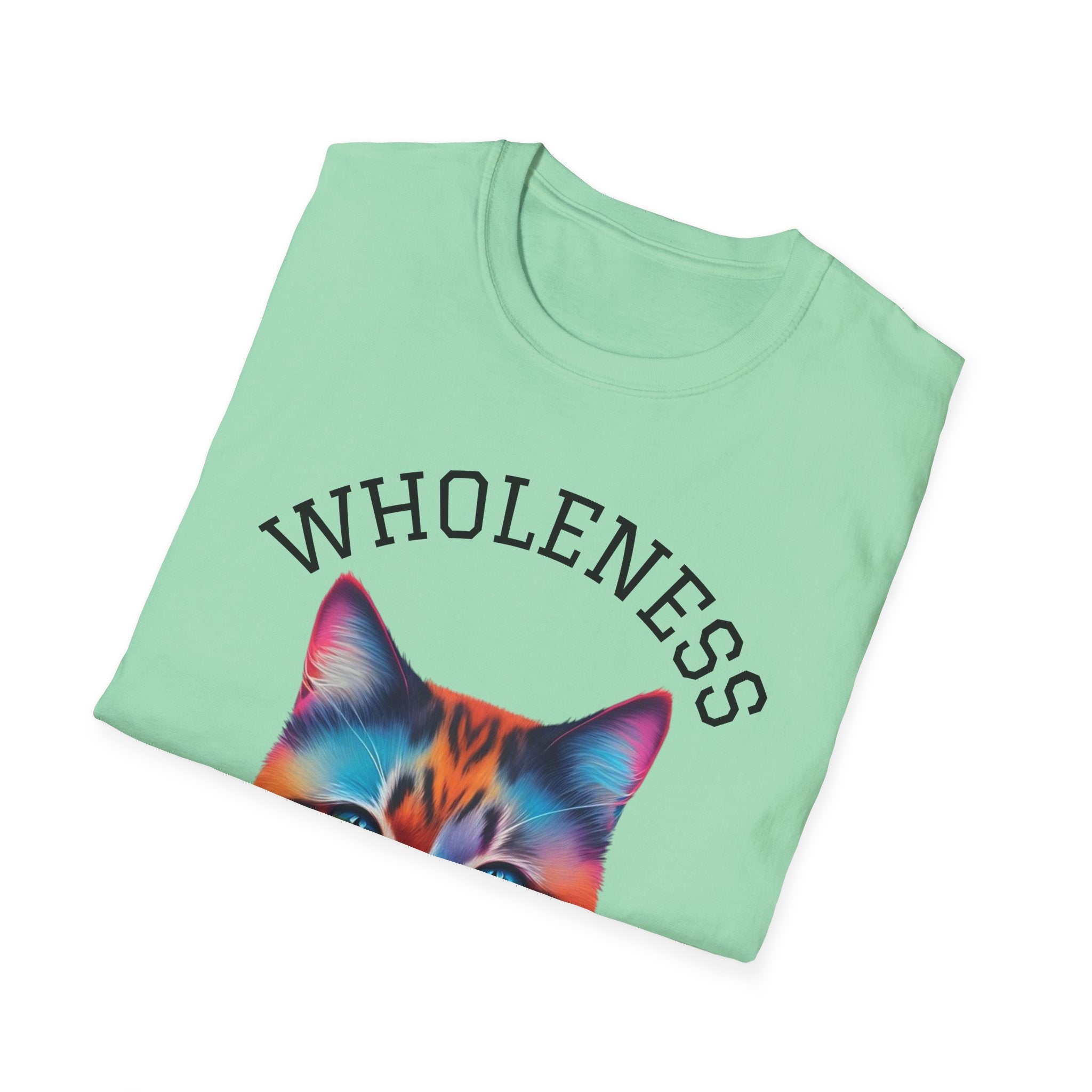Colorful Cat Wholeness Unisex Softstyle T-Shirt