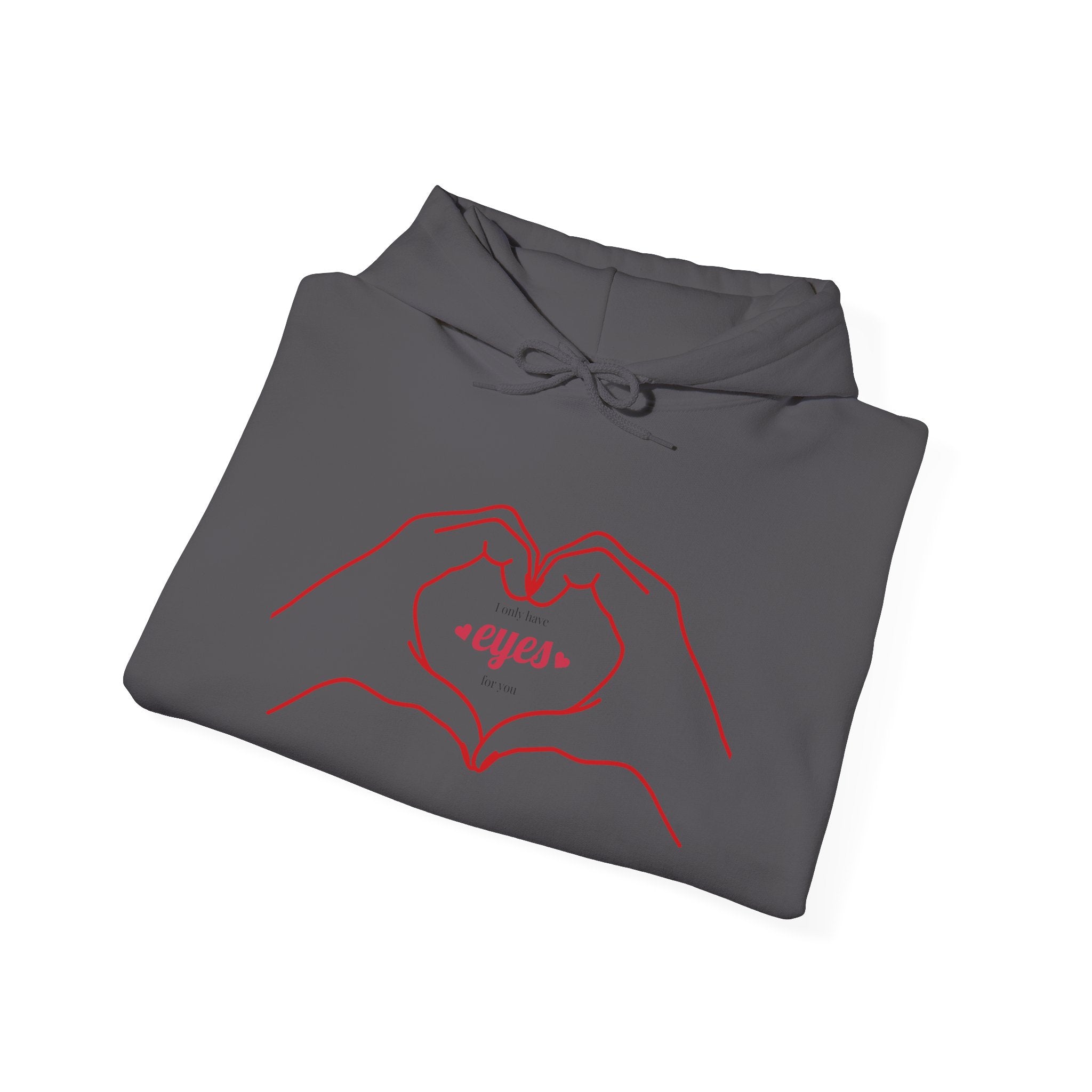 Heart Hands Unisex Hoodie - Cozy Sweatshirt for Couples, Gifts for Her, Valentine's Day, Casual Wear, Cute Love Design