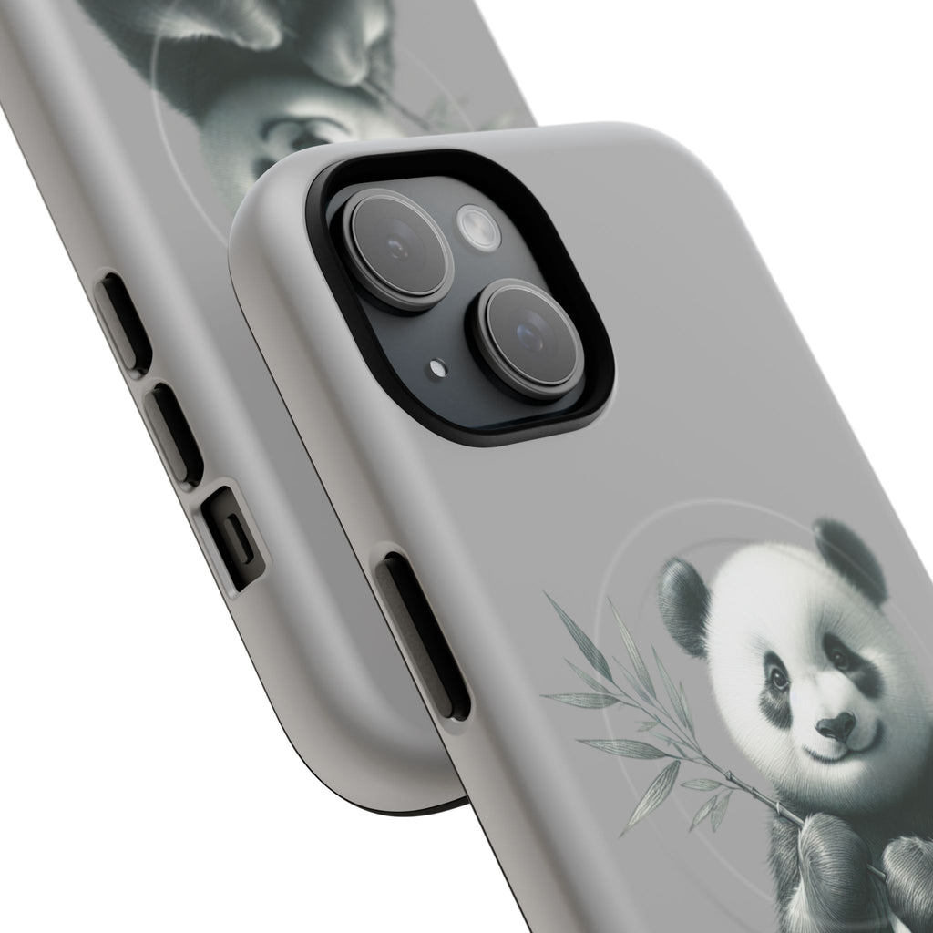 Cute Panda Magnetic Phone Case, Durable Phone Cover, Gift for Animal Lovers, Cute Phone Accessory, Stylish Protection Case