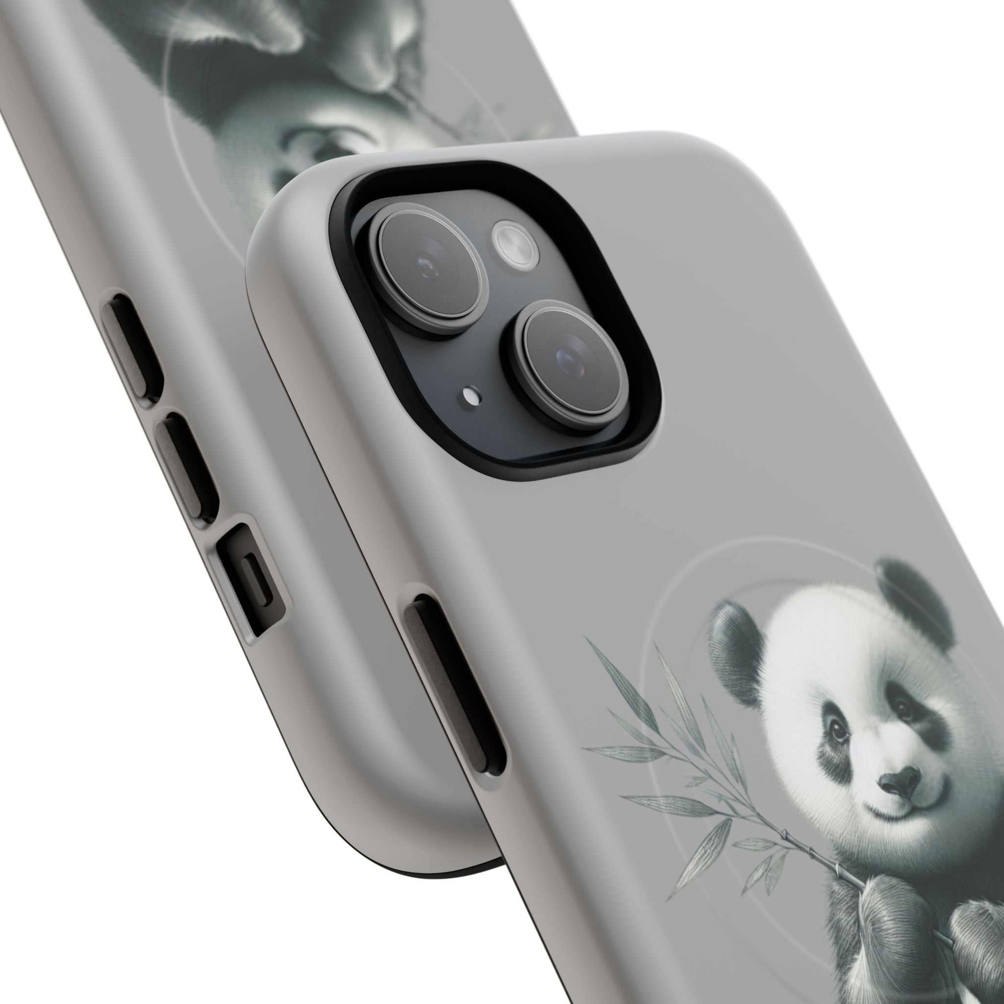Cute Panda Magnetic Phone Case, Durable Phone Cover, Gift for Animal Lovers, Cute Phone Accessory, Stylish Protection Case