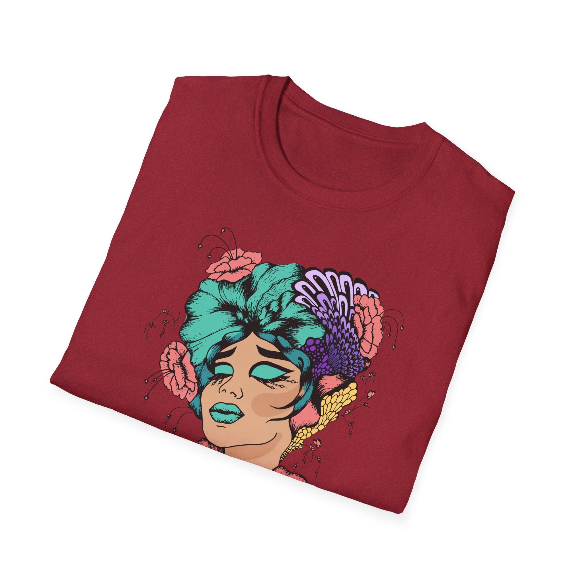 Stylish Floral T-Shirt with Vibrant Graphic, Unisex Tee, Casual Wear, Gifts for Her, Spring Fashion, Festival Outfits