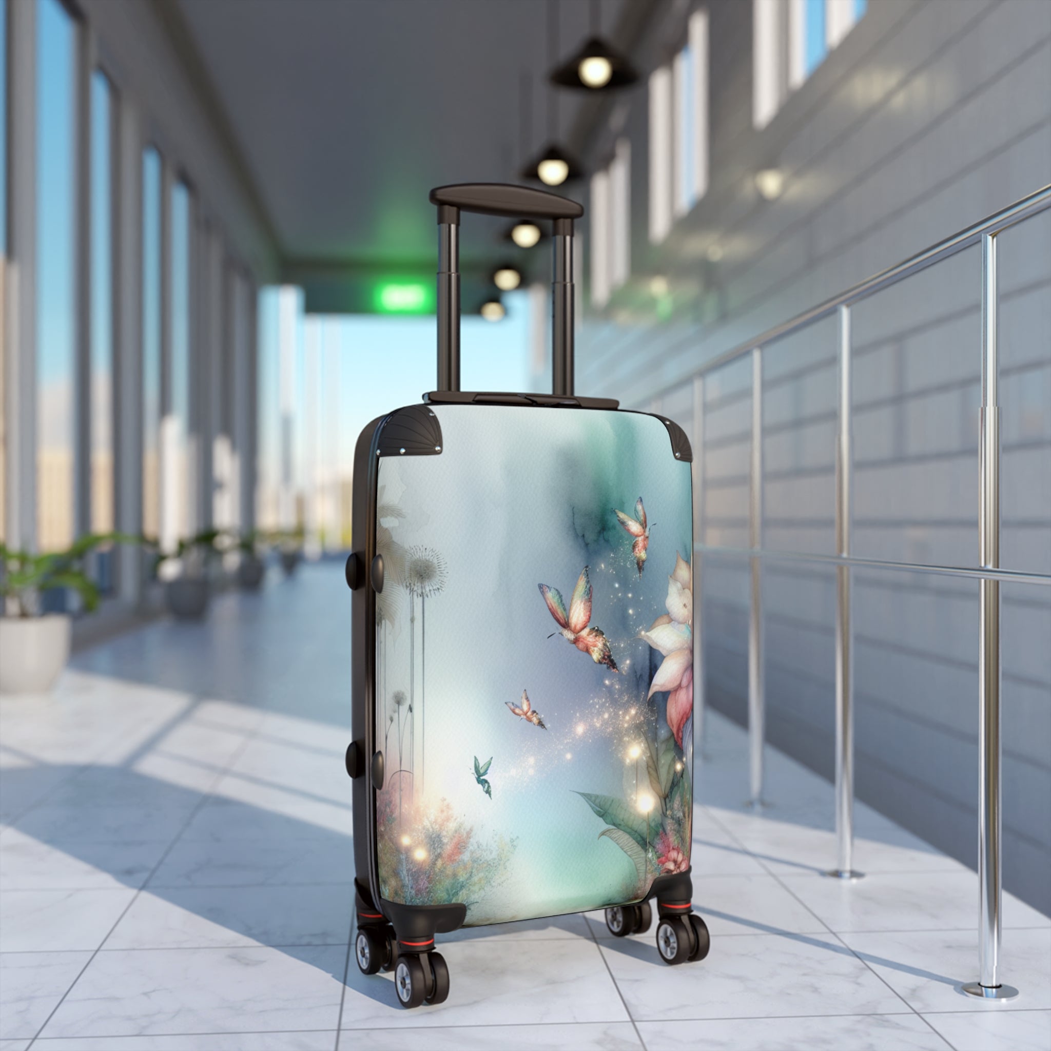 Travel Suitcase with Floral Design - Ideal for Vacations, Adventure Lovers, and Spring Getaways - Luggage, Overnight Bag, Travel [...]