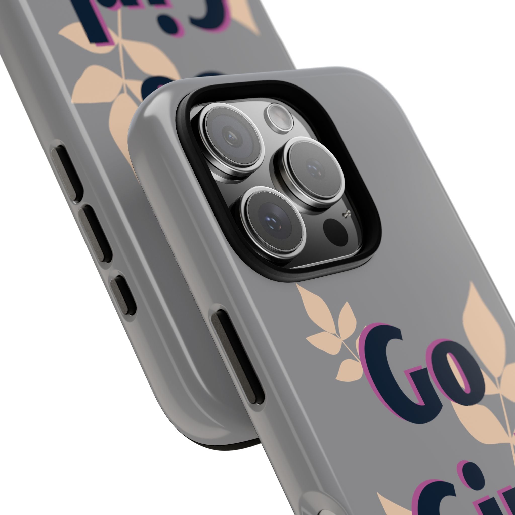 Stylish Phone Case - Go Girl Go, Motivational Tough Case, Gift for Her, Kindness Reminder, Floral Mobile Cover, Inspirational Phone [...]