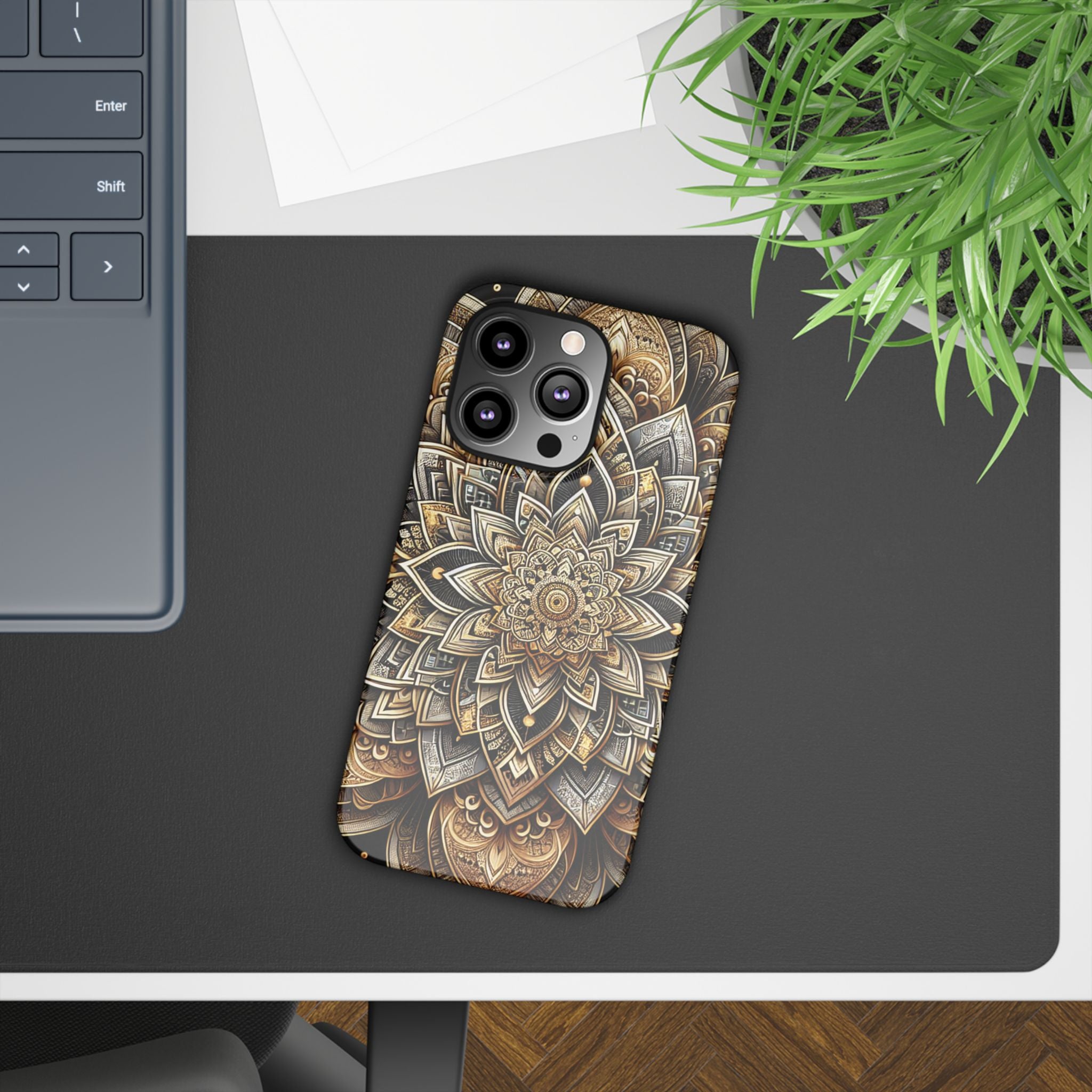 Ornate Mandala Phone Case | Boho Slim Cases for iPhone | Unique Art Gifts | Trendy Phone Accessories | Ideal for Her | Birthday & Holidays