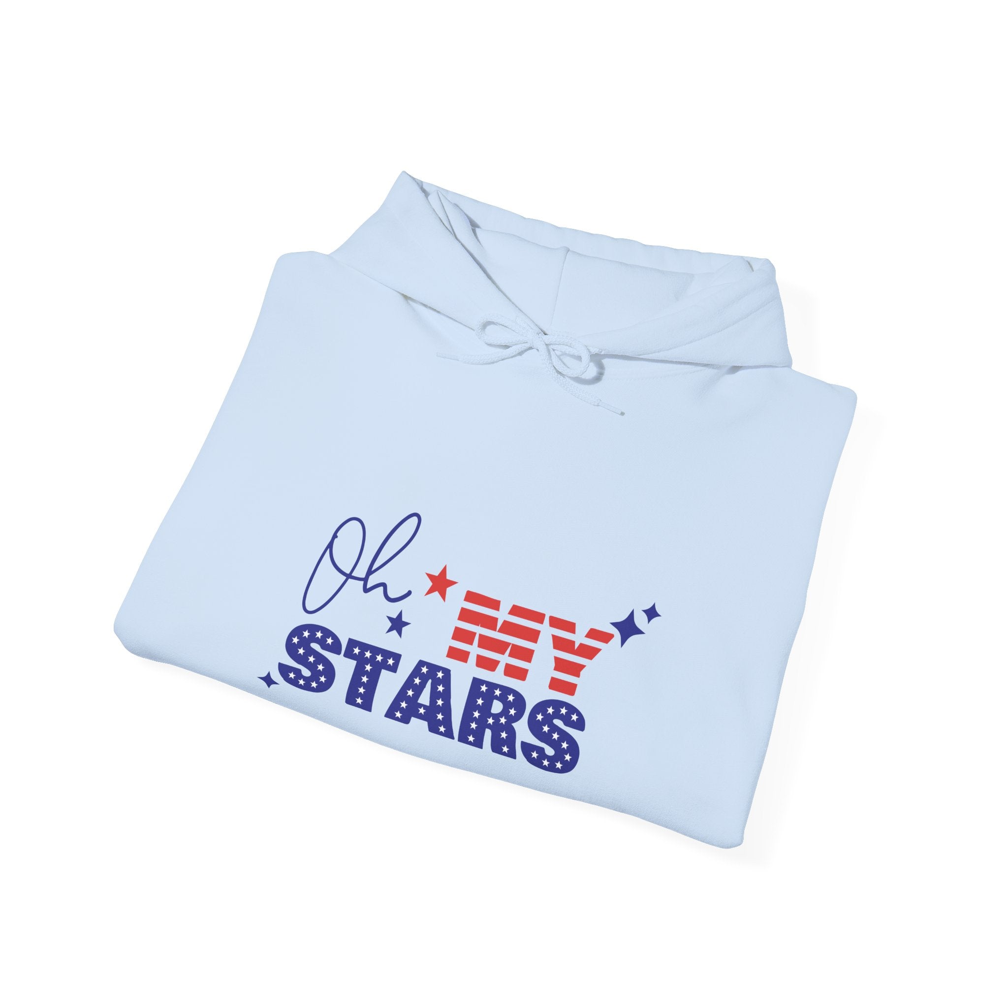 Stars & Stripes Hooded Sweatshirt, Cozy Unisex Pullover for Independence Day, Perfect Gift for Star Lovers, Casual Wear
