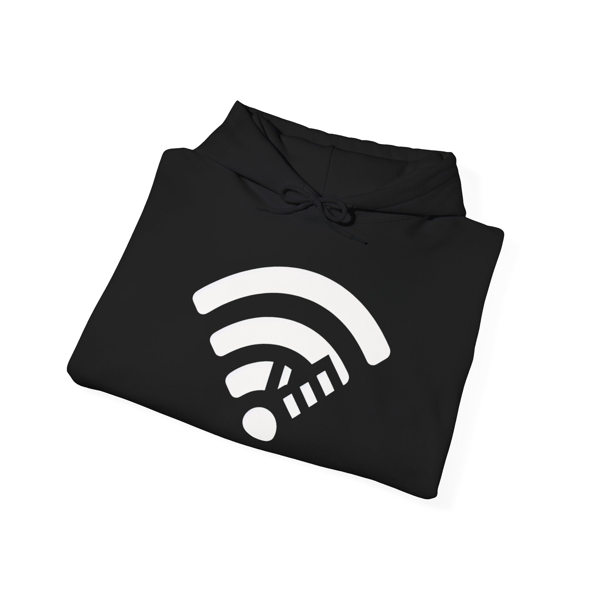 WiFi Frequency Hoodie - Unisex Heavy Blend Hooded Sweatshirt for Tech Lovers, Perfect Gift for Gamers, Cozy Lounge Wear, Casual Style