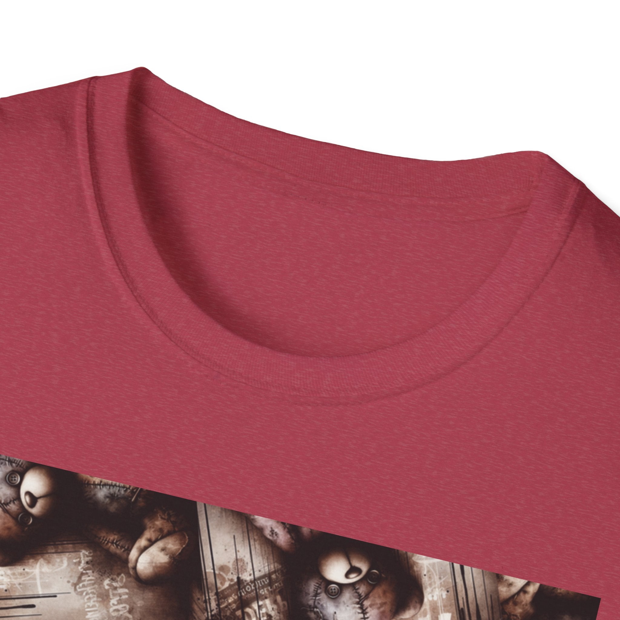 Softstyle Graphic Tee: Vintage Teddy Bear, Unisex T-Shirt for Casual Wear, Gift for Friends, Unique Graphic Tee, Birthday or Quirky Gift