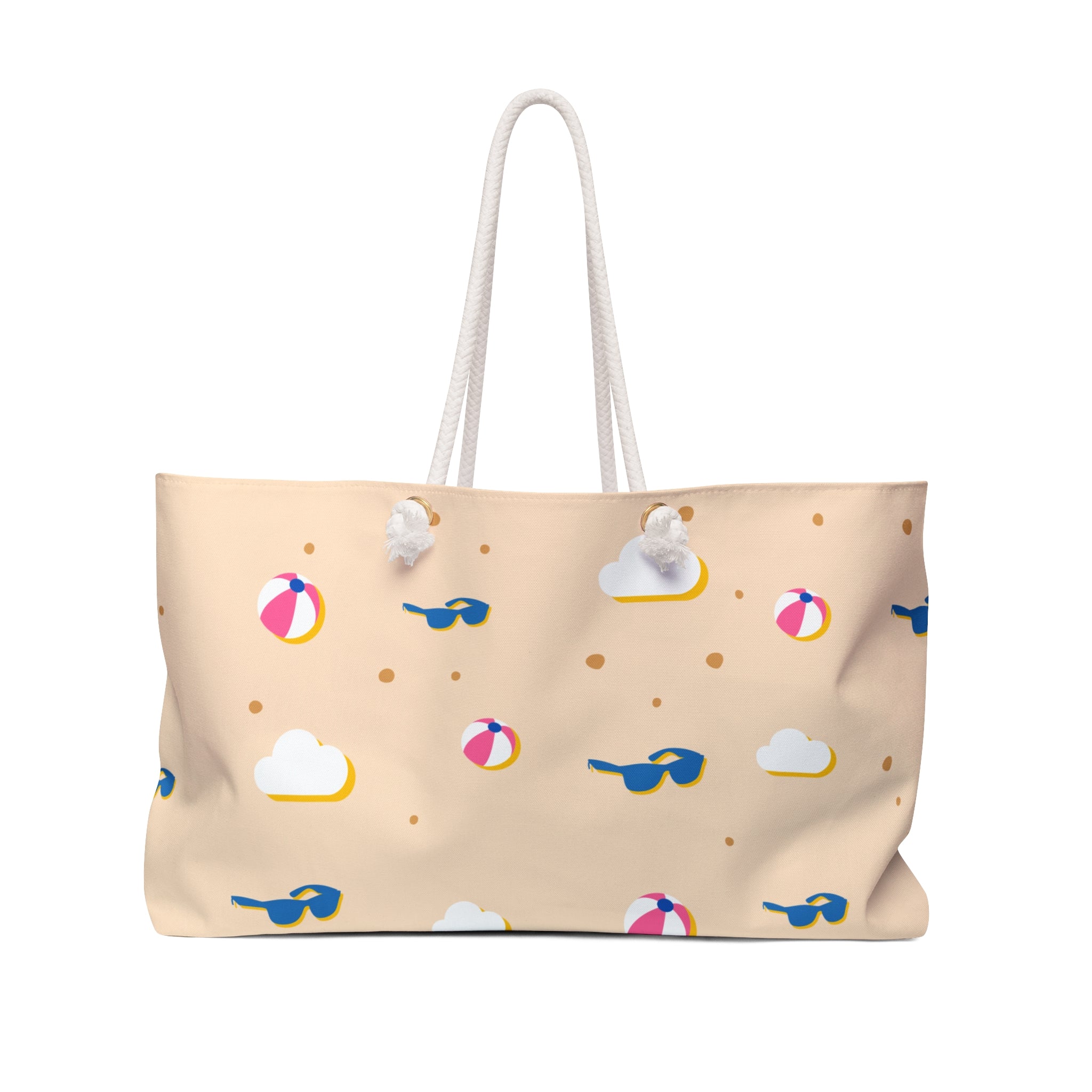 Summer Vibes Weekender Bag | Beach Getaway Tote | Travel Bag | Vacation Essentials | Fun and Colorful Beach Design