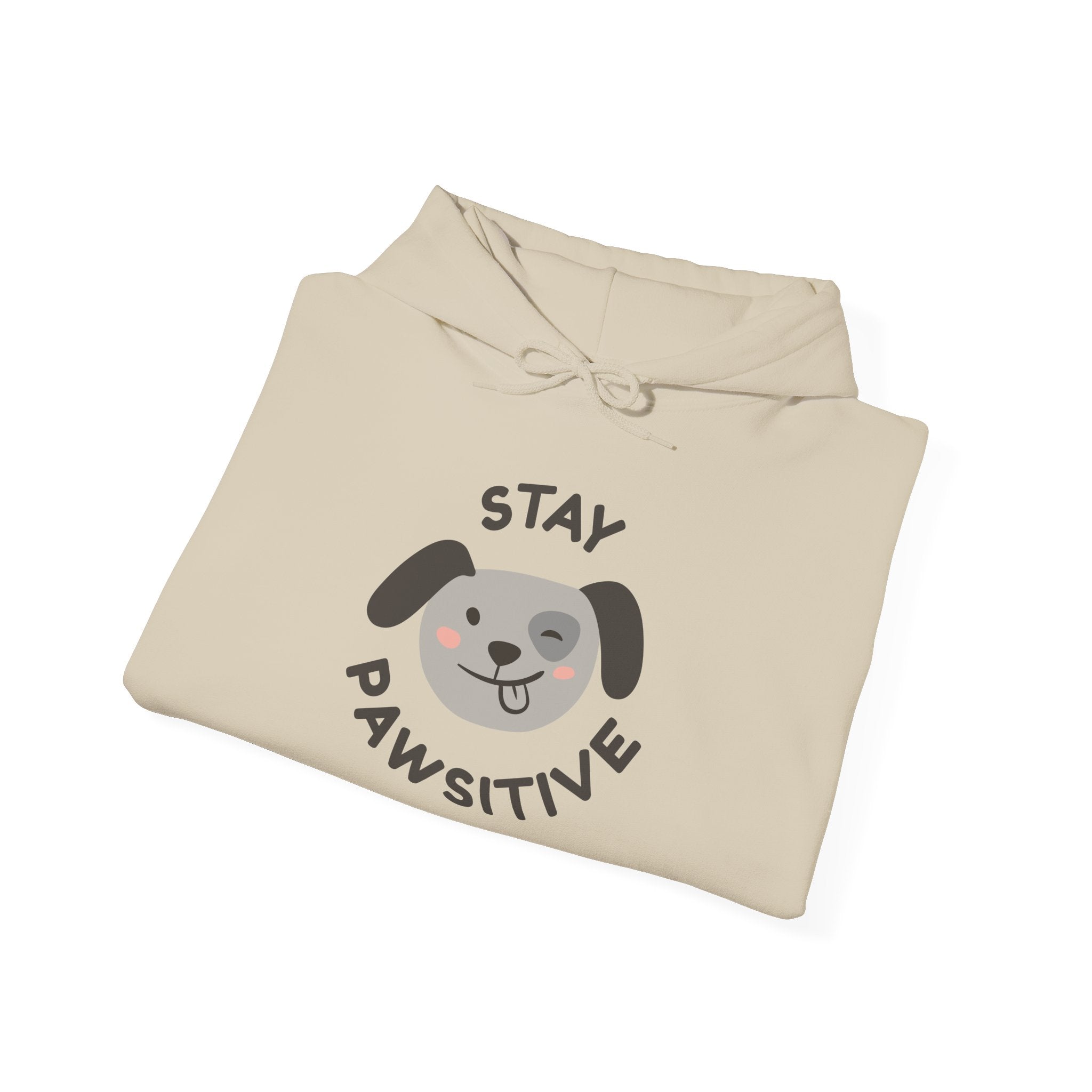Stay Pawsitive Dog Lover Hoodie, Cute Pet Apparel, Cozy Sweatshirt for Animal Lovers, Perfect Gift for Dog Owners, Unisex Dog Hoodie