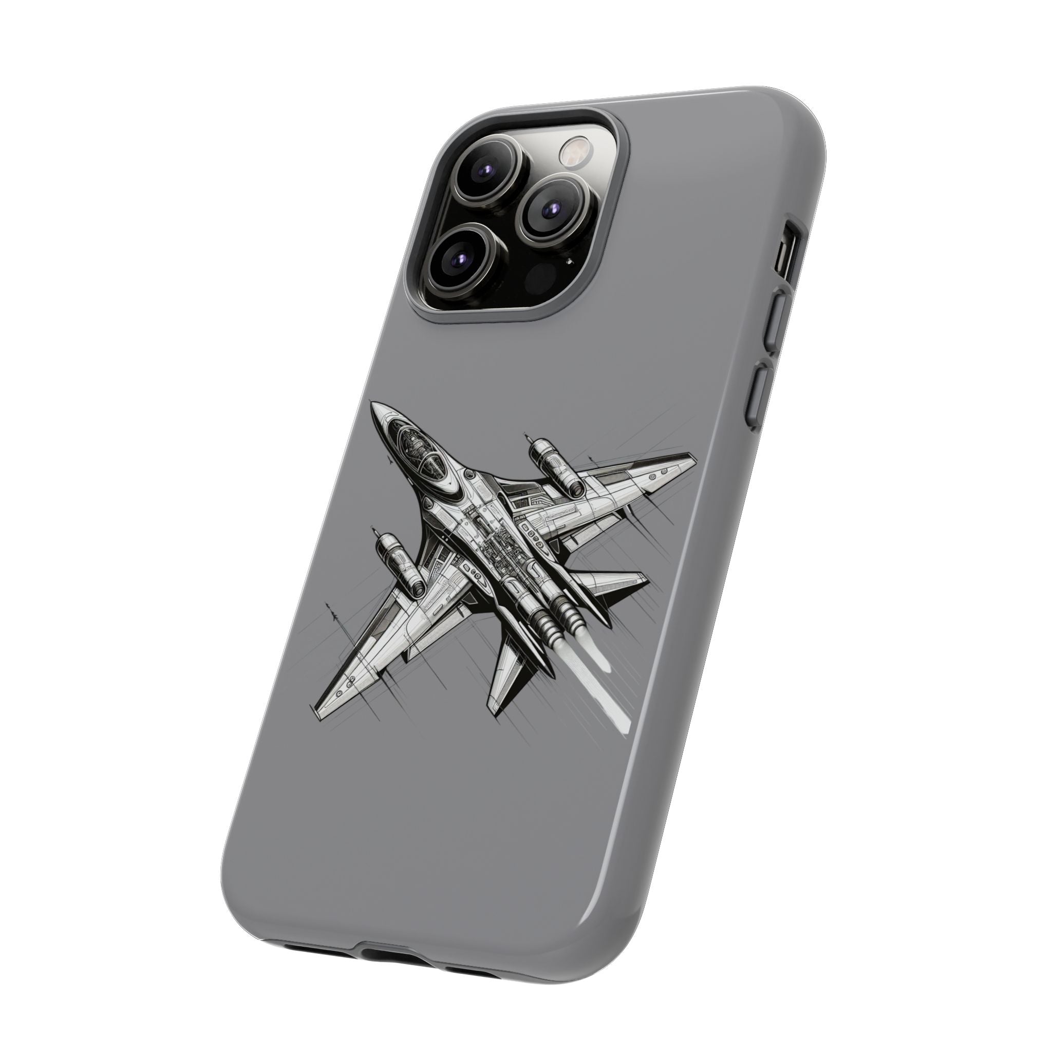 Tough Cases - Airplane Phone Case, Fighter Jet Design, Gift for Aviation Lovers, Durable Protection, Cool Tech Accessories