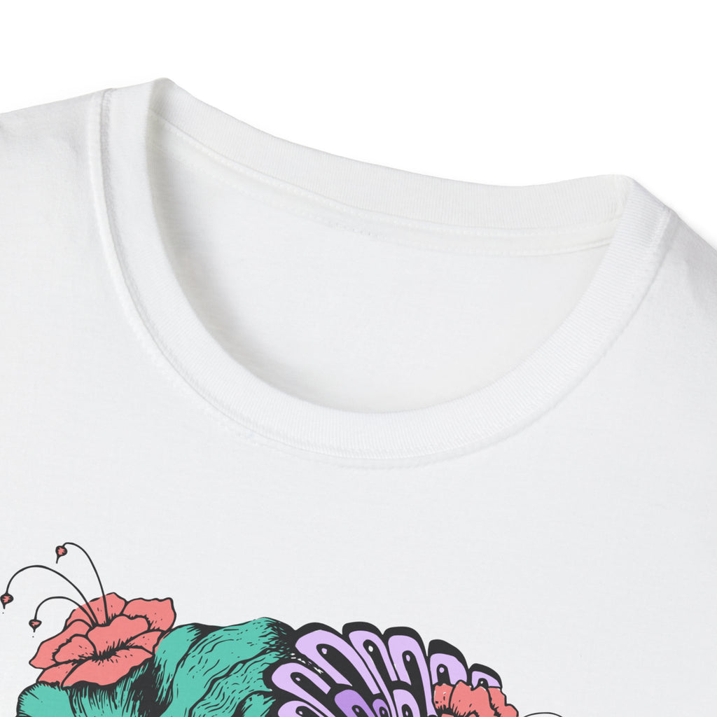Stylish Floral T-Shirt with Vibrant Graphic, Unisex Tee, Casual Wear, Gifts for Her, Spring Fashion, Festival Outfits