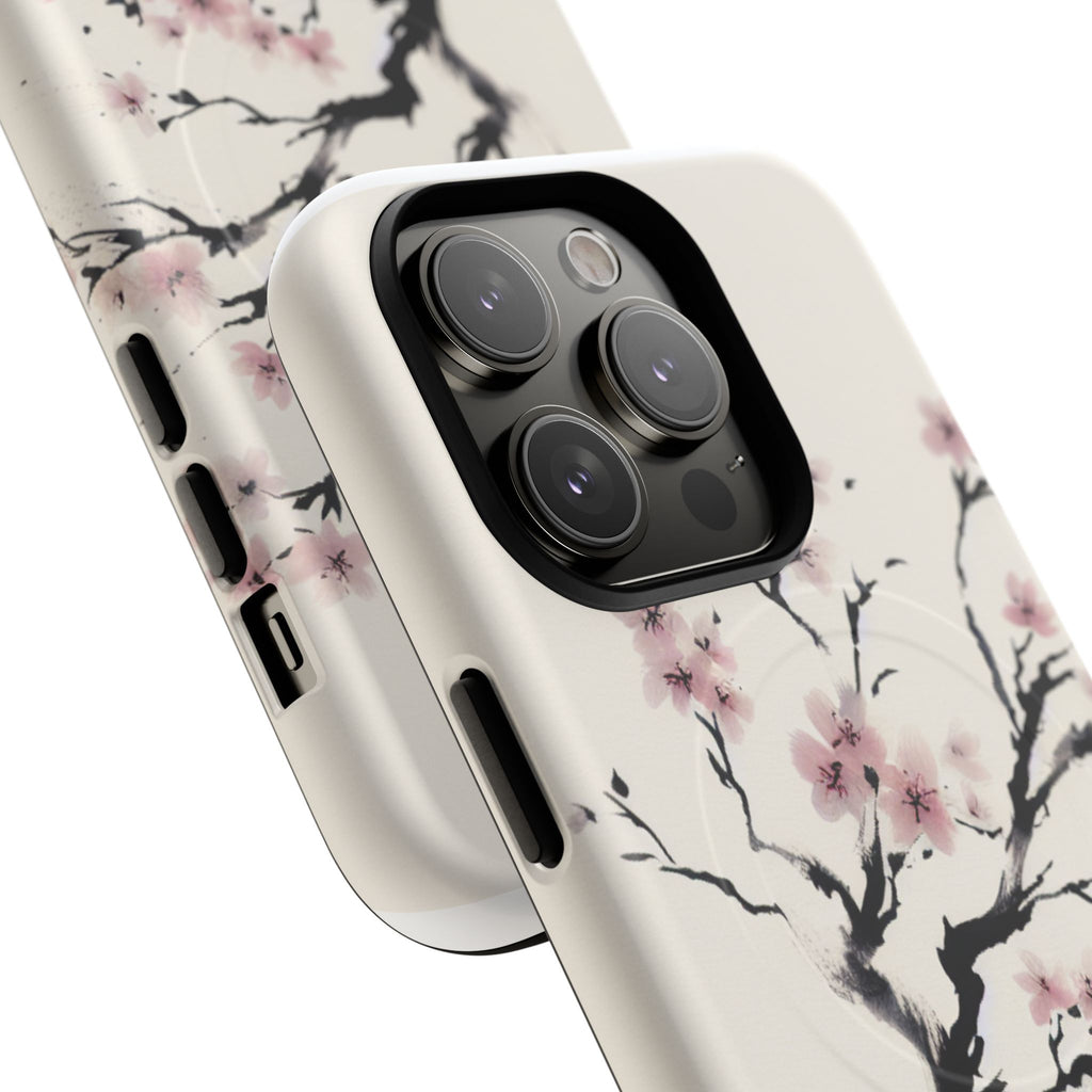 Cherry Blossom Tough Case, Floral Phone Cover, Protective Phone Case, Spring Gift, Unique Cell Phone Case