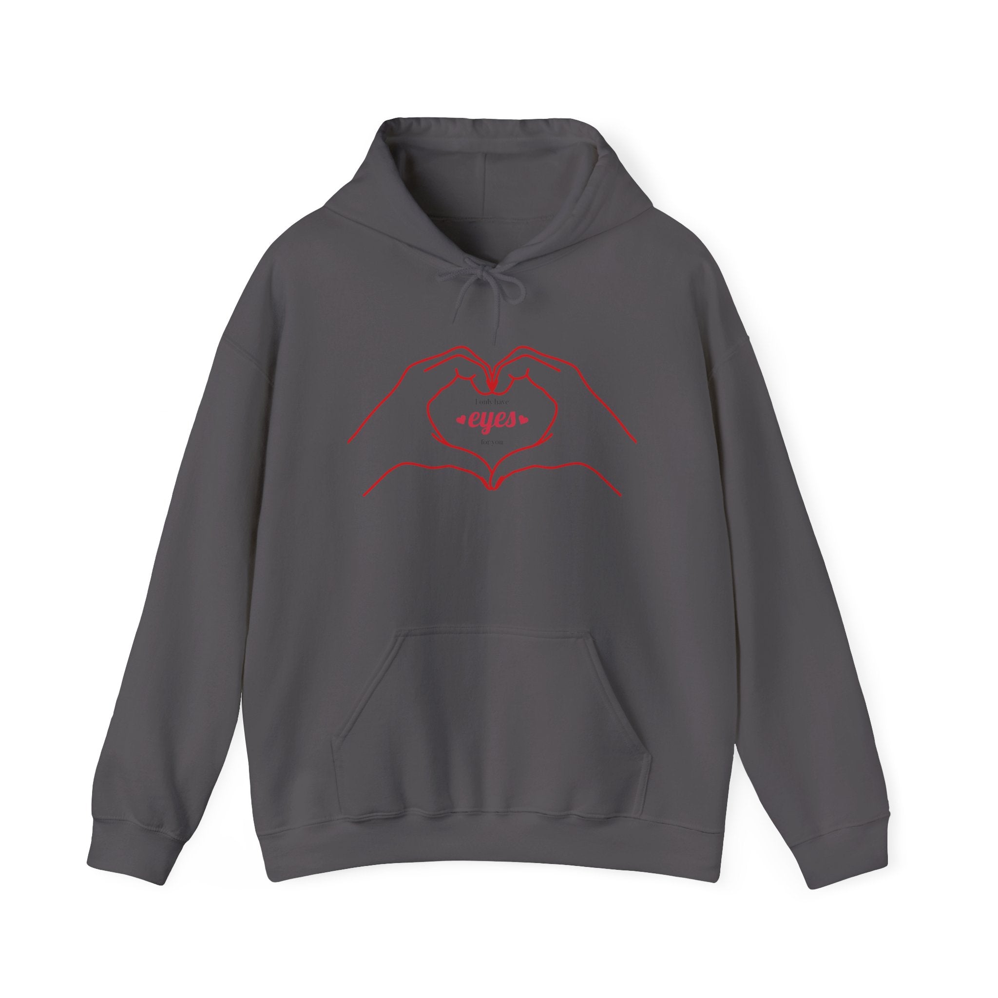 Heart Hands Unisex Hoodie - Cozy Sweatshirt for Couples, Gifts for Her, Valentine's Day, Casual Wear, Cute Love Design