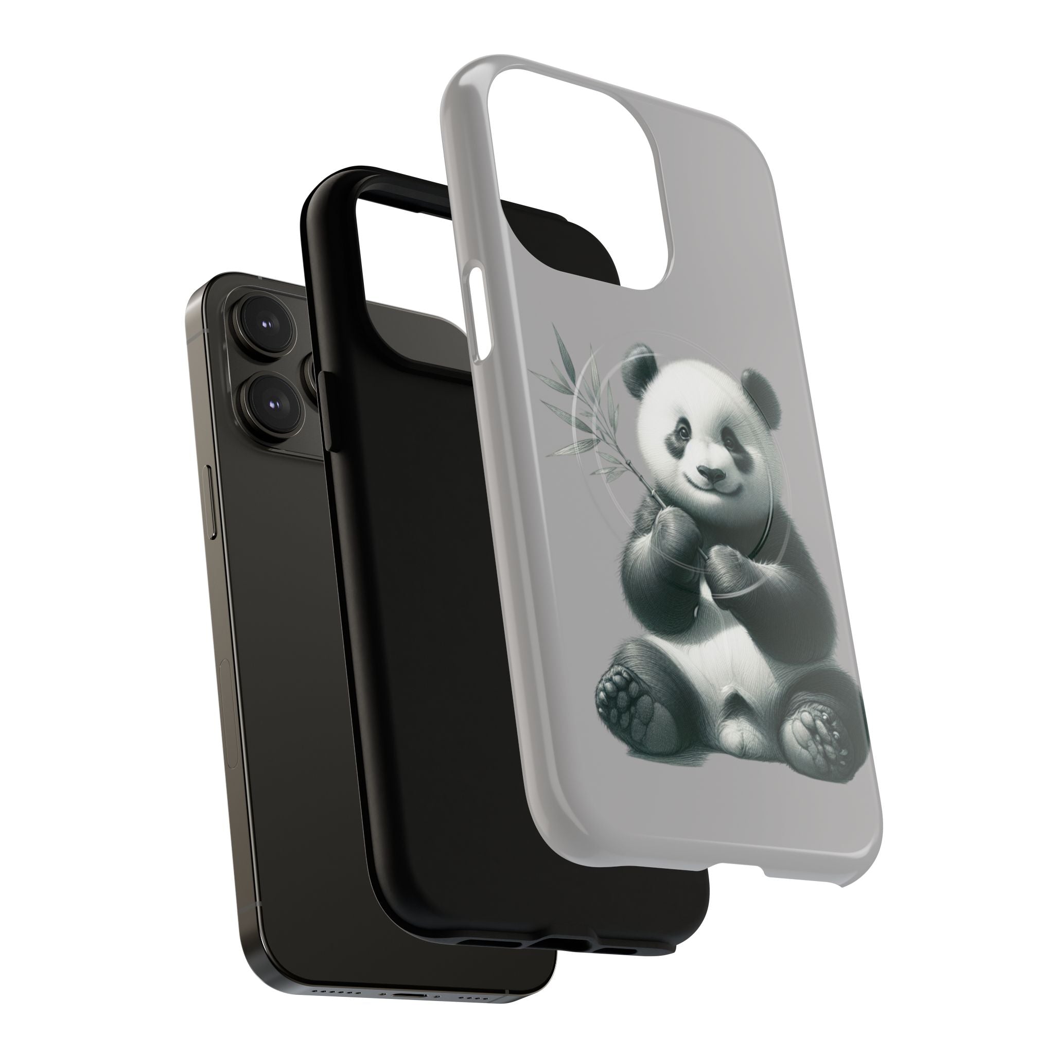 Cute Panda Magnetic Phone Case, Durable Phone Cover, Gift for Animal Lovers, Cute Phone Accessory, Stylish Protection Case