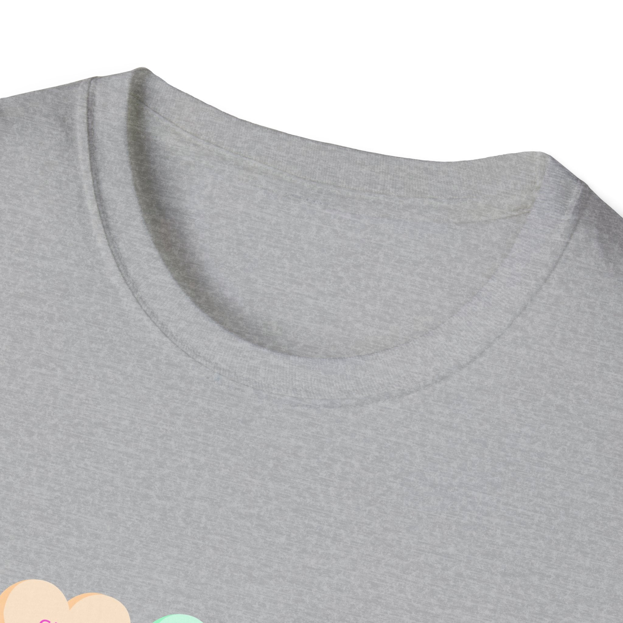 Colorful Love Hearts Unisex Softstyle T-Shirt, Valentine's Day Gift, Couple's Tees, Casual Wear, Cute Heart Shirt