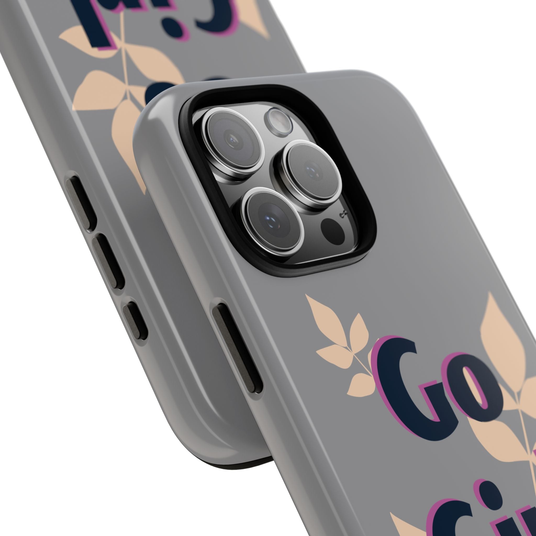 Stylish Phone Case - Go Girl Go, Motivational Tough Case, Gift for Her, Kindness Reminder, Floral Mobile Cover, Inspirational Phone [...]