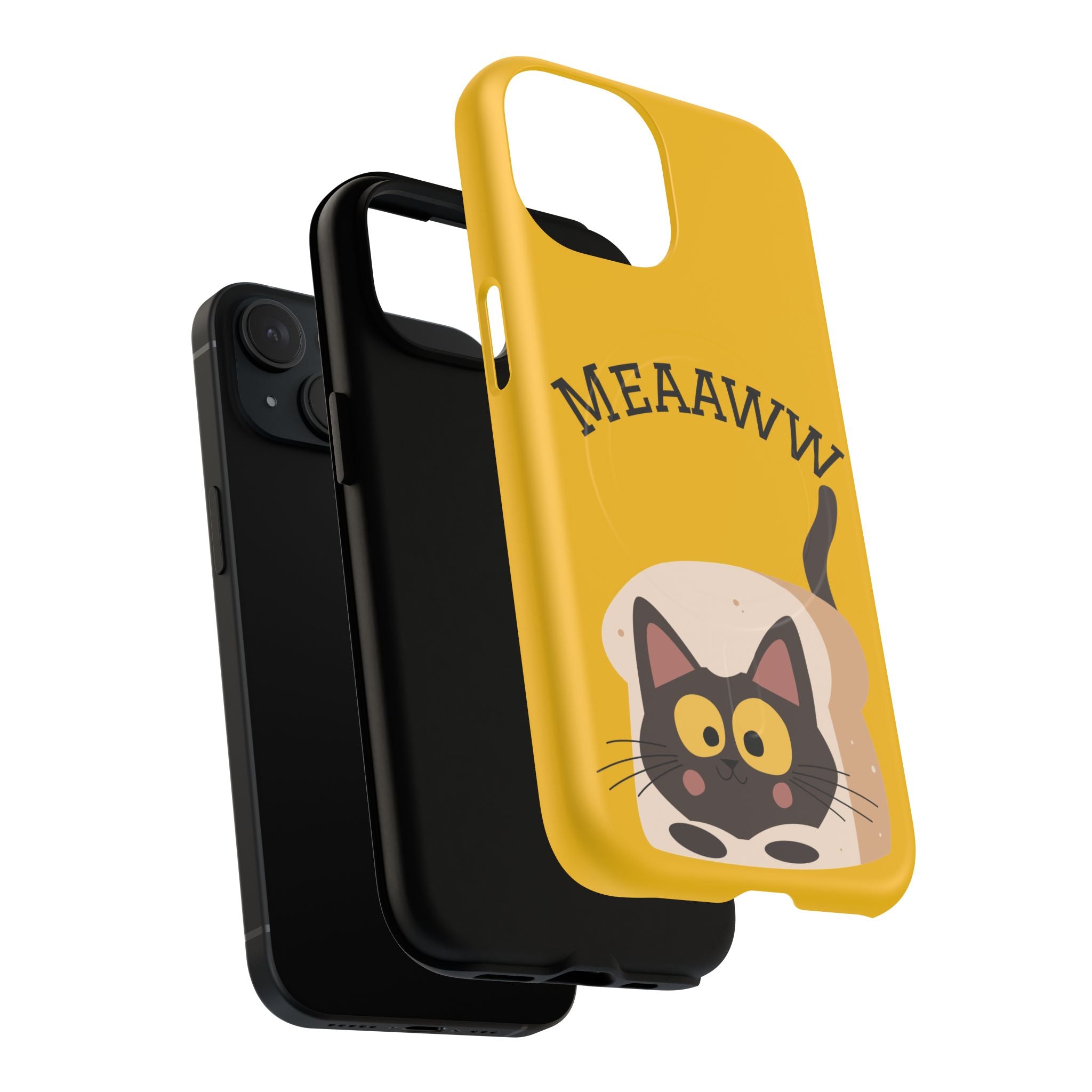 Funny Cat Phone Case for Pet Lovers, Tough Magnetic Cases, Cute Cat Accessory, Gift for Cat Owners, Unique Cat Themed Gift