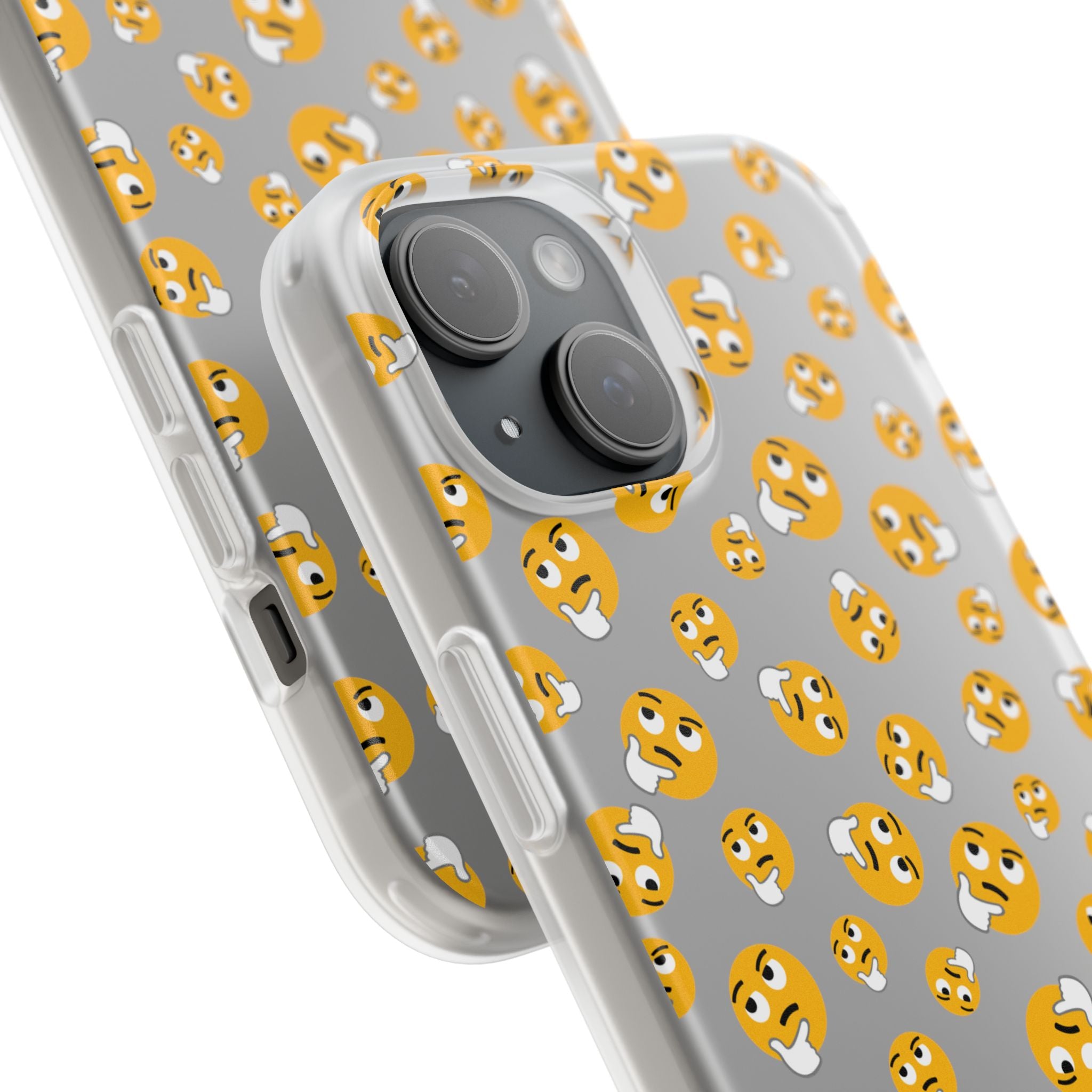 Cheerful Emoji Phone Cases, Cute Flexi Cases for iPhone, Fun Cell Phone Accessories, Gift for Teens, Birthday Party Favor