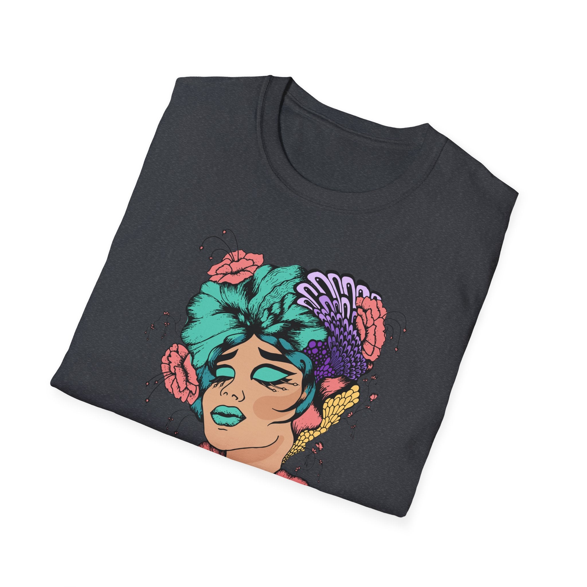 Stylish Floral T-Shirt with Vibrant Graphic, Unisex Tee, Casual Wear, Gifts for Her, Spring Fashion, Festival Outfits