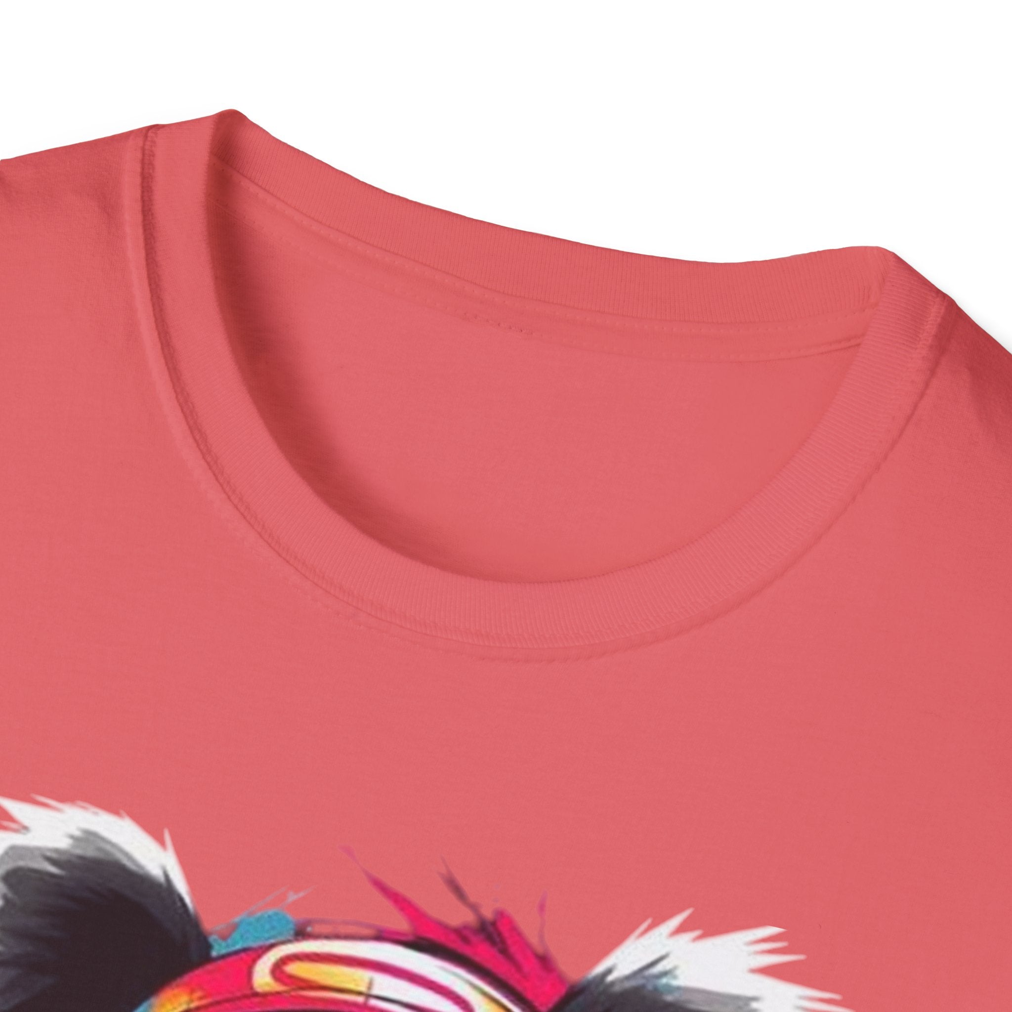 Colorful Panda Graphic Unisex T-Shirt | Cute Animal Tee for Casual Wear, Gifts, Eco-Friendly Fashion, Birthday Party