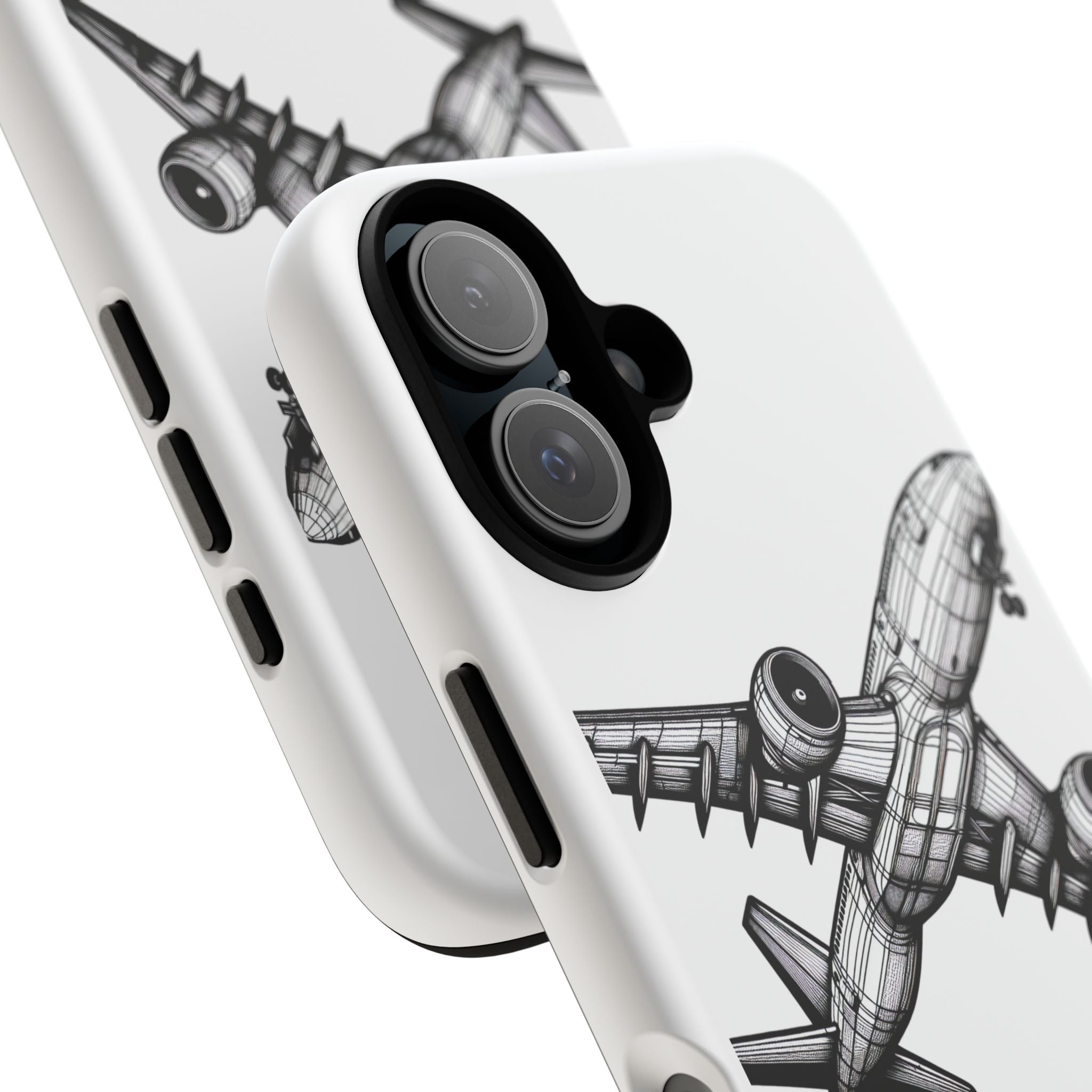 Aviation Phone Case, Inspirational Pilot Gift, Travel Enthusiast Accessory, Unique Airplane Case, Wings Over Fear Design