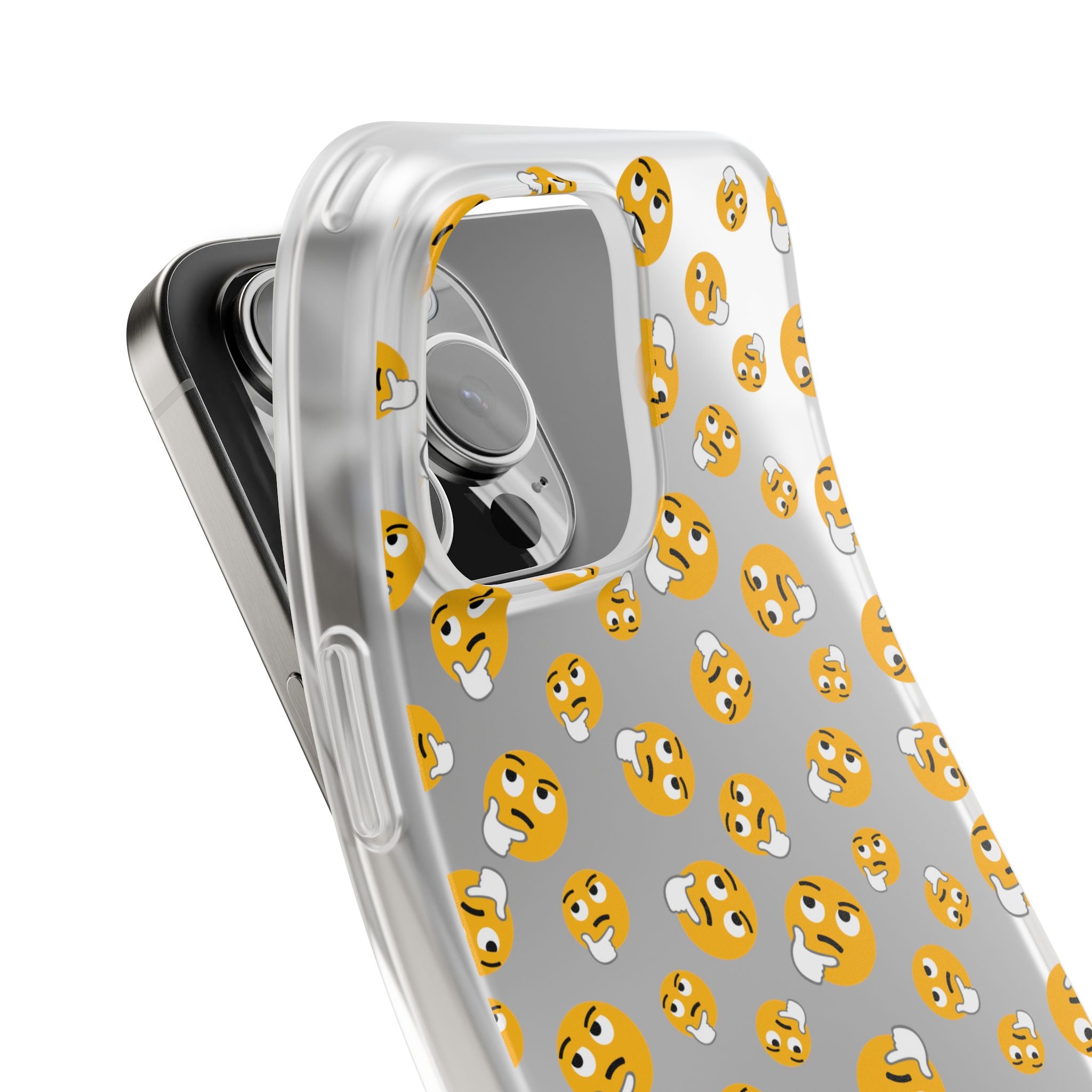 Cheerful Emoji Phone Cases, Cute Flexi Cases for iPhone, Fun Cell Phone Accessories, Gift for Teens, Birthday Party Favor
