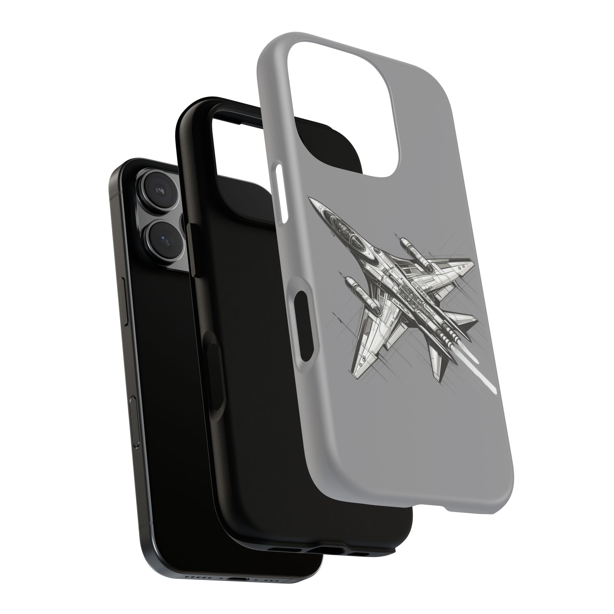 Tough Cases - Airplane Phone Case, Fighter Jet Design, Gift for Aviation Lovers, Durable Protection, Cool Tech Accessories