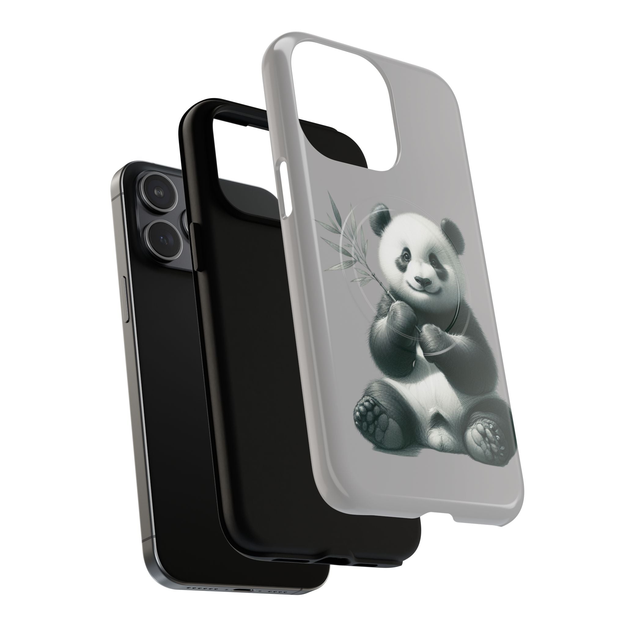 Cute Panda Magnetic Phone Case, Durable Phone Cover, Gift for Animal Lovers, Cute Phone Accessory, Stylish Protection Case