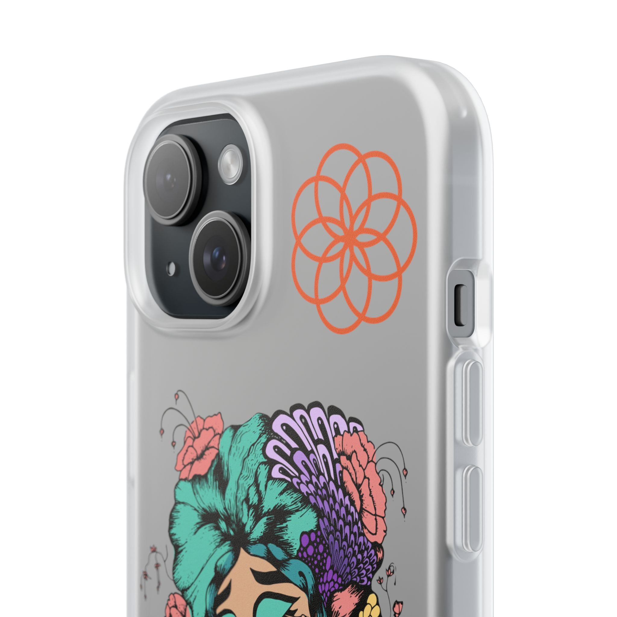 Bohemian Floral iPhone Flexi Case, Colorful Phone Cover, Trendy Floral Design, Unique Gift for Her, Stylish Phone Accessory