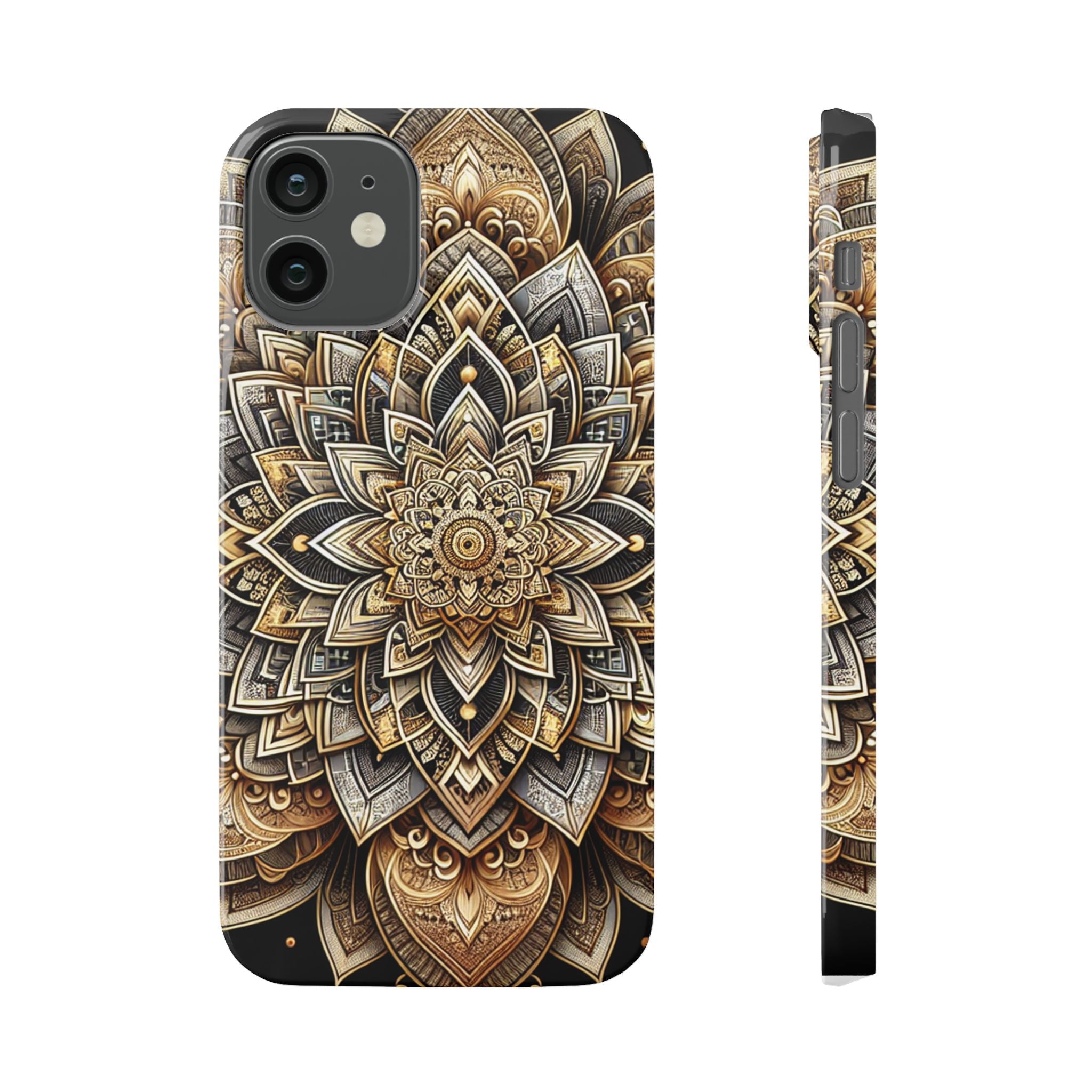 Ornate Mandala Phone Case | Boho Slim Cases for iPhone | Unique Art Gifts | Trendy Phone Accessories | Ideal for Her | Birthday & Holidays