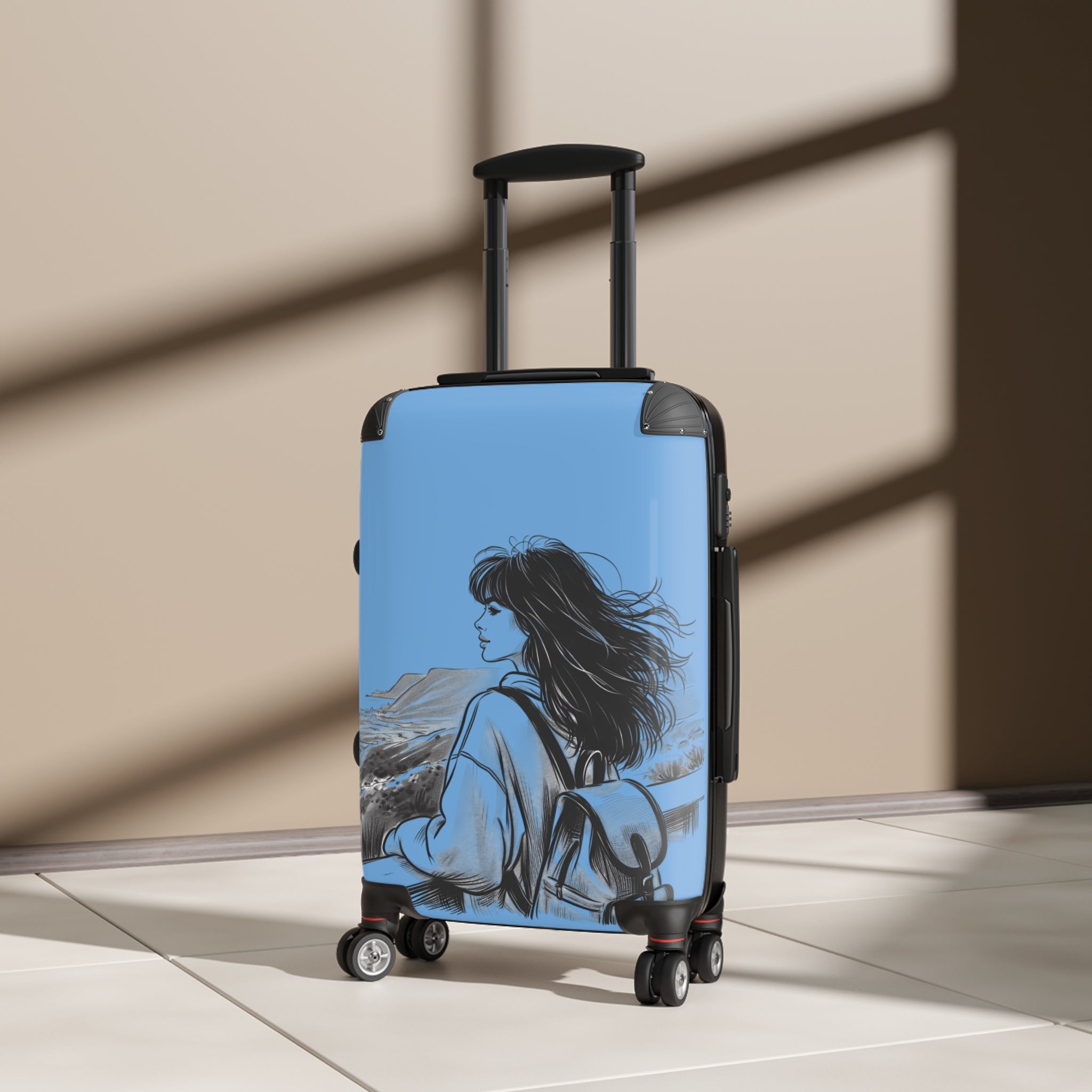 Traveler's Dream Suitcase | Stylish Luggage for Adventurers, Travel Bag, Vacation Essentials, Journey Ready, Unique Travel Gear