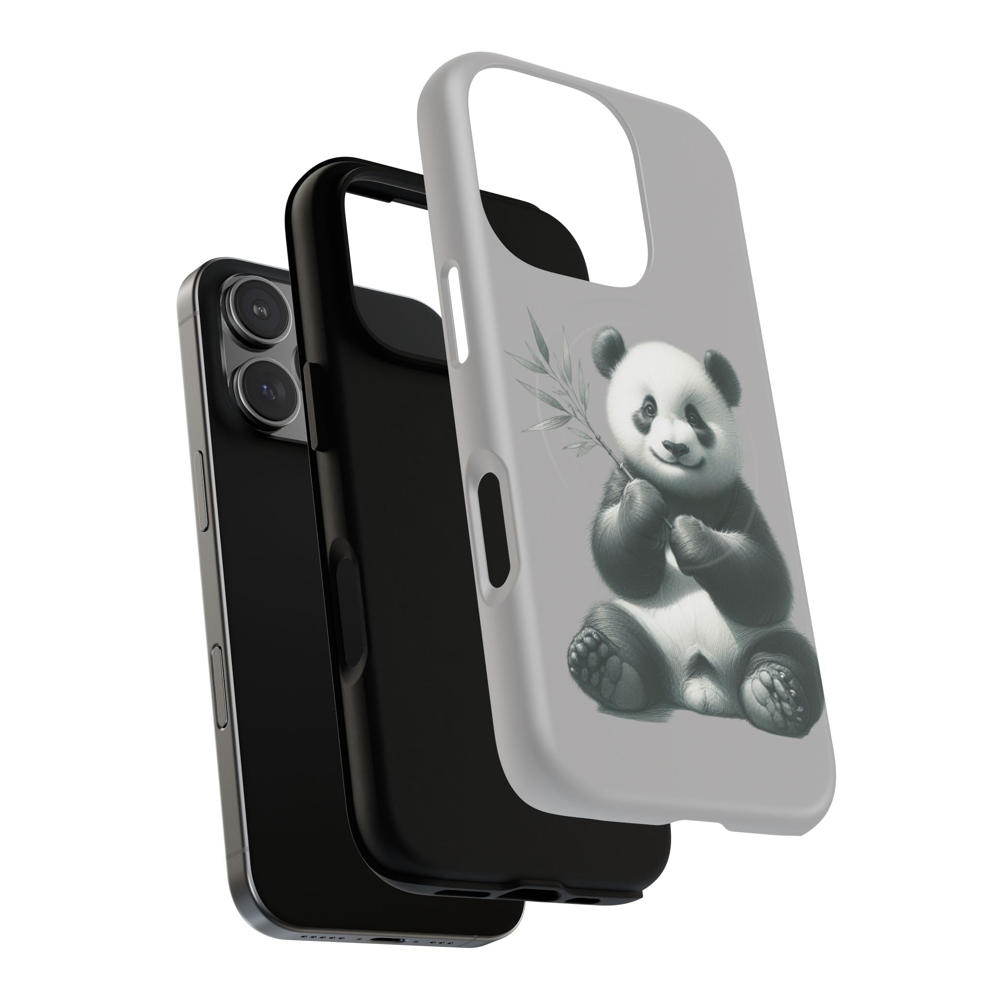 Cute Panda Magnetic Phone Case, Durable Phone Cover, Gift for Animal Lovers, Cute Phone Accessory, Stylish Protection Case