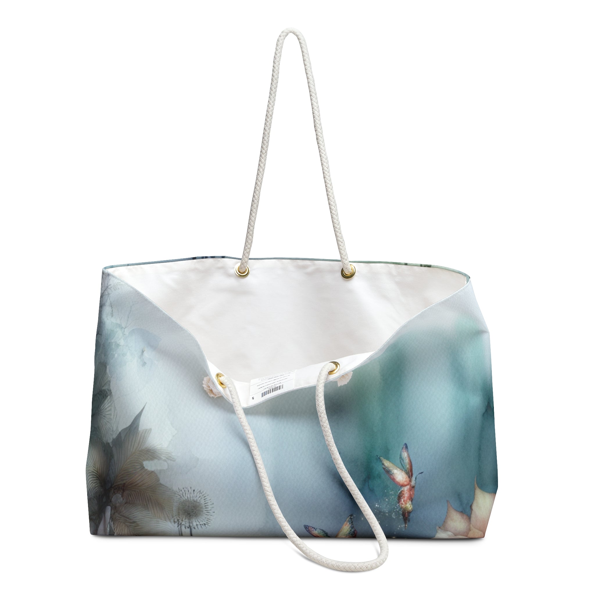 Floral Dreamscape Weekender Bag | Lightweight Travel Tote, Beach Bag, Overnight Bag, Weekender Tote, Vacation Carryall